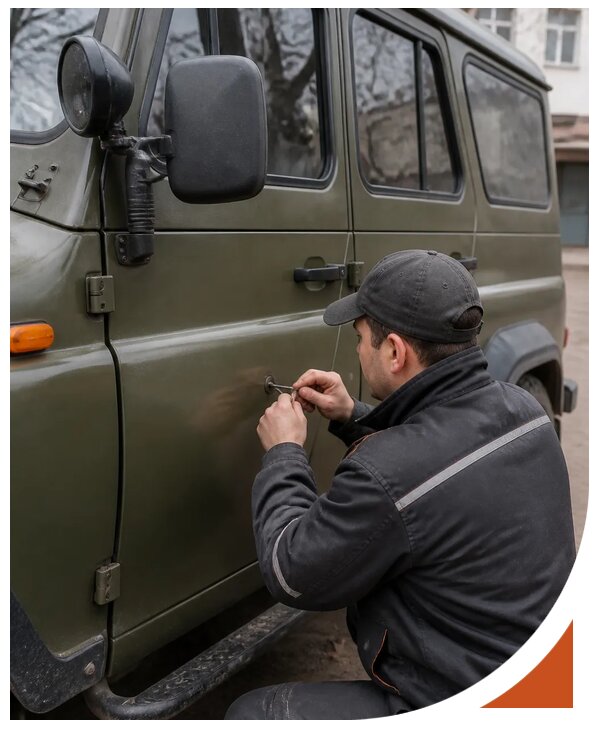 Профессиональное вскрытие автомобиля УАЗ без повреждений в Новоалтайске